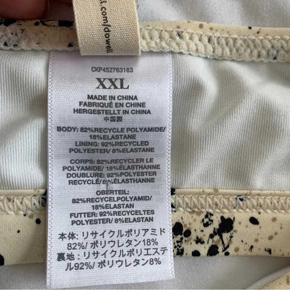 Madewell Second Wave Balconette Bikini Top Swimsuit Speckled Tiger 2XL XXL New! - Picture 11 of 14